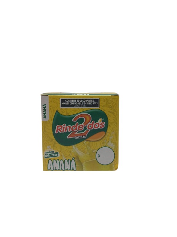 JUGO RINDE DOS SOBRE xun. ANANA