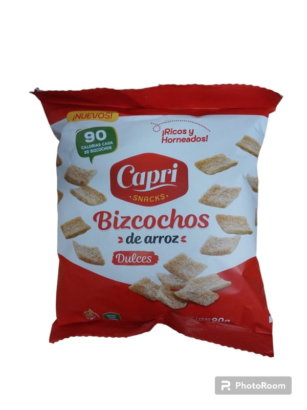 GALLETAS BIZCOC. ARROZ CAPRI x90g. DULCES