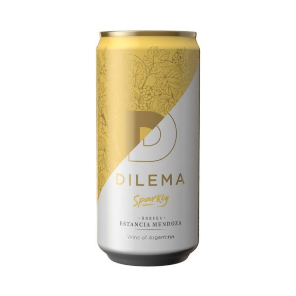 VINO DILEMA SPARKLY BLANC LATA x269cc