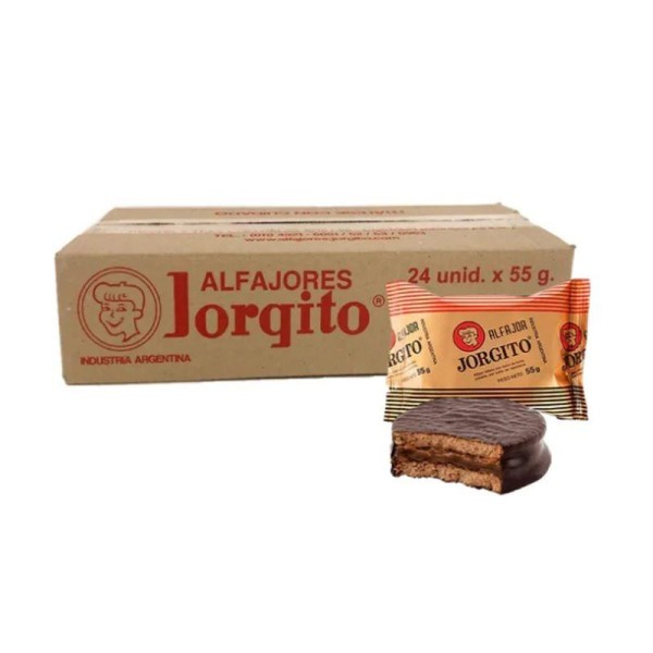 ALFAJOR JORGITO CHO/MOU/AZUC. x50g.