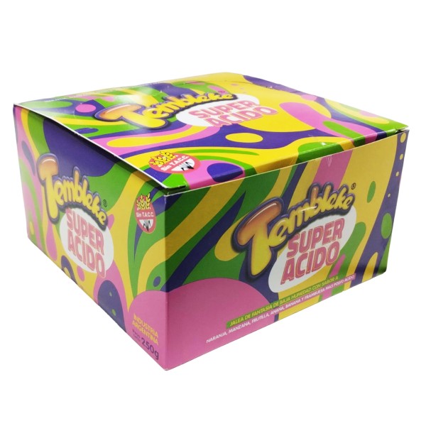CARAM. GOMA TEMBLEKE CHUPETIN SUP. ACIDO 10x25g.