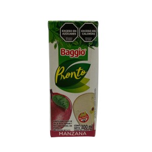 JUGO BAGGIO PRONTO    x 200cc MANZANA