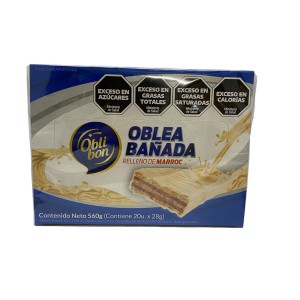 GALLETAS OBLEA OBLIBON BAÑADA x20g.