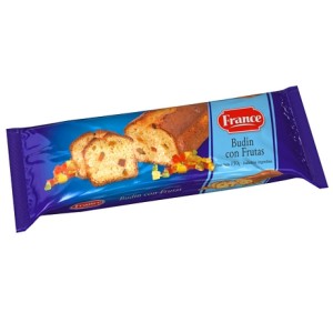 BUDIN FRANCE CHIPS CHOC. x150g. C/FR CON FRUTAS     